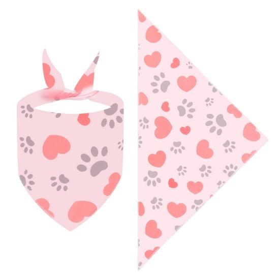 Festival Cat Bandana Easter Eggs Scarf Holiday Dog Love Hearts Patterns Triangle Bandana Bib for Easter