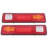2pcs LED Taillights 12V High Brightness Universal Turn Signal Lamp for Trailer Trucks Caravans Boats Campers