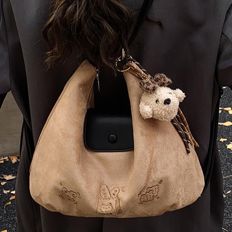 Bag Women's 2025 Autumn and Winter New Trendy Backpack Retro Travel Backpack Large Capacity Tote Bag Messenger Bag