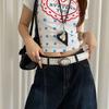 Y2k Women's Rivet Belt Gothic Dress Jeans Belt American Leather Waist Belt  Waist Accessories