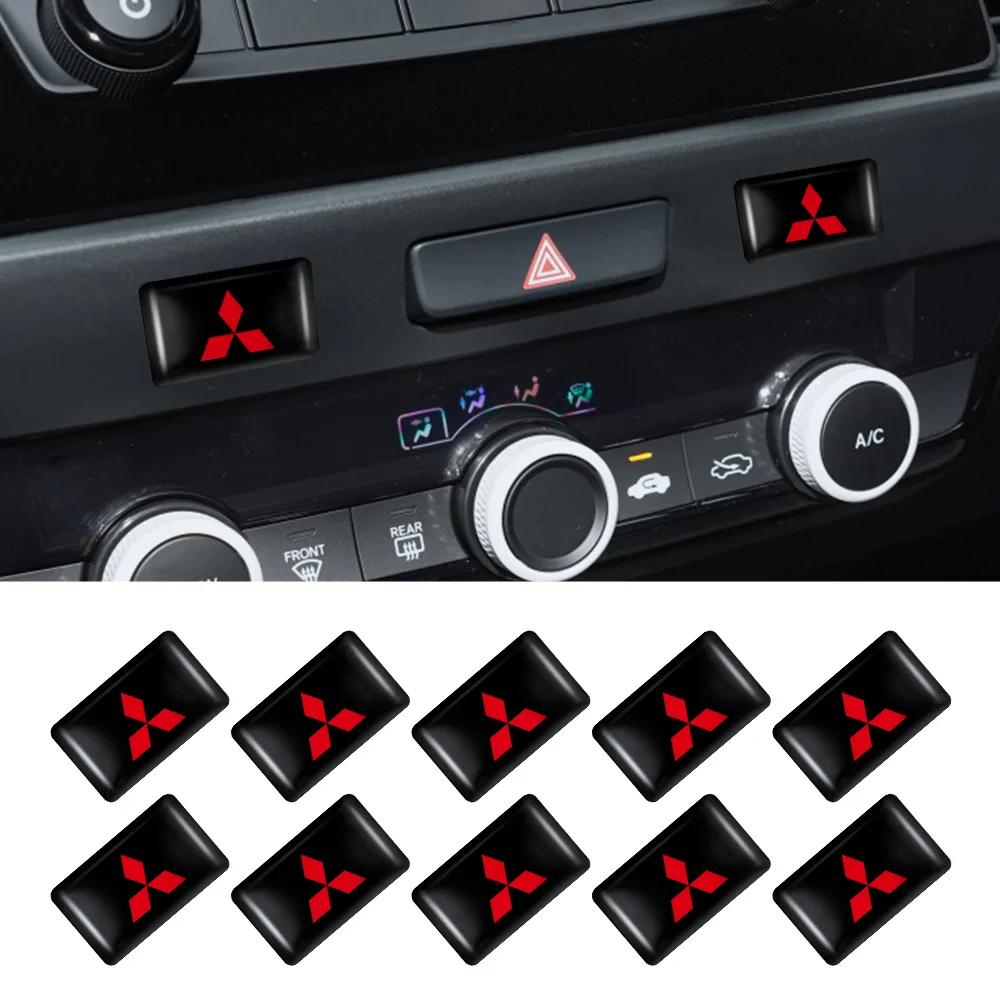 10PCS Car Reflective Sticker for Mitsubishi All Models Outlander Lancer ASX Pajero 3D Adhesive Safety Warning Decal Accessories