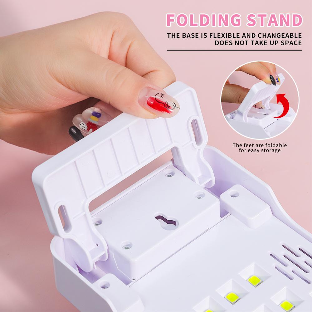 Nail Dryer Lamp For Nails UV 24 LEDs Beads Light Drying All Gel Polish USB Charge Professional Manicure Equipment for Salon