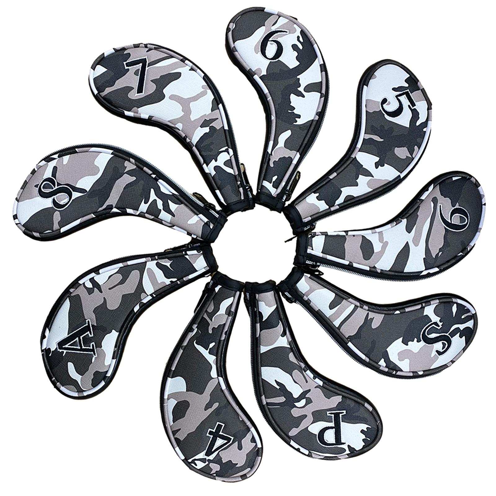 

Iron club headcover protector, golf iron headcover protector, outdoor sports серый