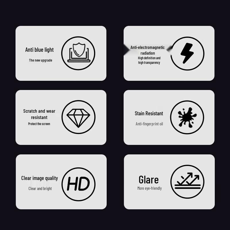 Beifang 24-inch (16:9) Anti-Blue Light, Anti-Glare & Privacy Screen Protector