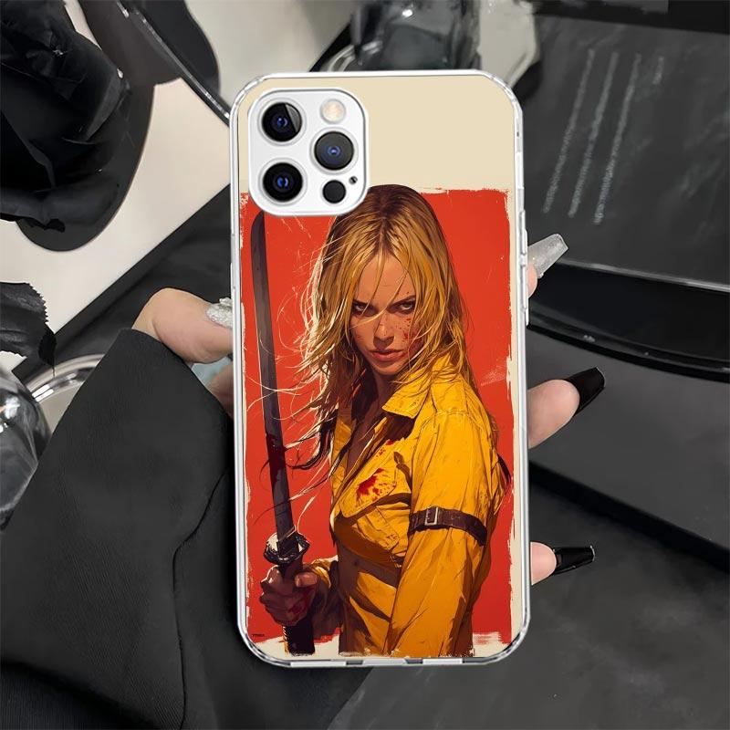 Kill Bill Phone Case for iPhone 11 12 13 Mini 14 15 Plus 16 Pro Max 17 Air 16E 7 8 SE 17ProMax Soft Fundas Cover 11 14 15 16 Pro