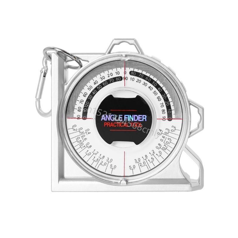 Slope Protractor Inclinometer with Base for Interior Decoration 6XDE