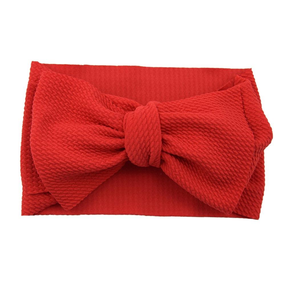 

Solid Color Bowknot Baby Headband Sweet Headwear Kids Girls Boutique Elastic Protect Turban Headand Baby Hair Style Accessories 12*20cm