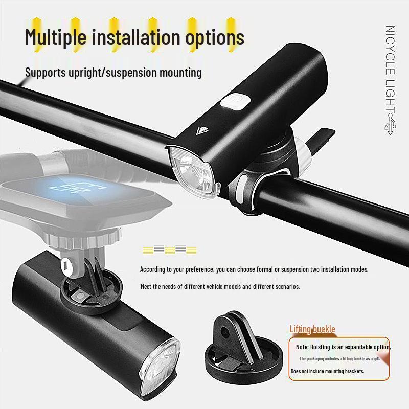 Rechargeable Aluminum Alloy LED Bicycle Headlight with High Brightness & Long Battery Life