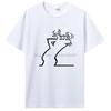 Happy Fashion T Shirt La Linea The Line Osvaldo Cavandoli TV UnisexT-shirt Streetwear Tee Cotton Casual Clothing Graphic Tee