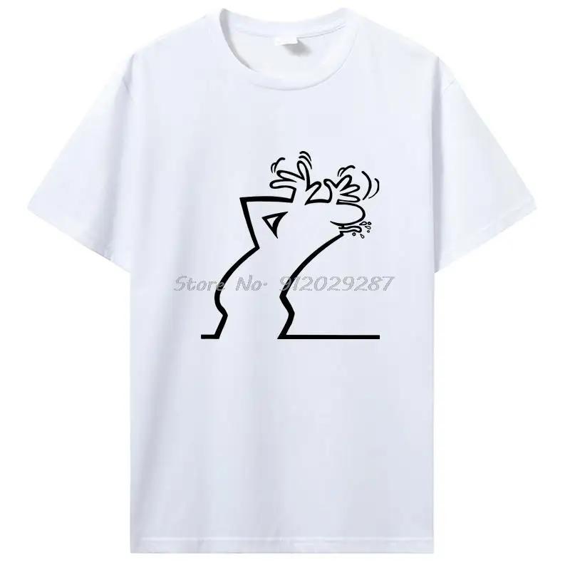 Happy Fashion T Shirt La Linea The Line Osvaldo Cavandoli TV UnisexT-shirt Streetwear Tee Cotton Casual Clothing Graphic Tee