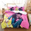 Cool Anime Fantasy Style Duvet Cover + 2 Pillowcases, Noragami Stray God Printed Bedding Set Soft Material Holiday Birthday Gift