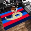 1pc Football Digital Jersey Theme Print Area Rug - Soft, Washable Non-Slip Indoor Mat for Office Chairs, Living Room, Home Office Decorative Rug