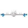 1/24 SCX24 Aluminum Front Rear Straight Axle With Hydraulic Steering Link for  SCX24 Deadbolt 90081 C10 JEEP Gladiator