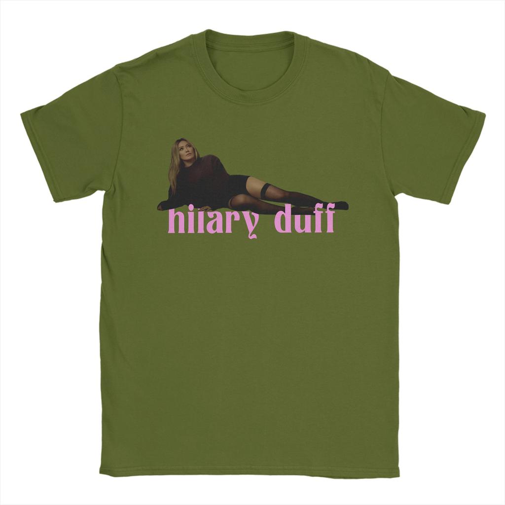 Hilary Duff The Girl Has Luck Unisex T Shirt Novelty Tee Shirt Short Sleeve Crewneck TShirts Pure Cotton New Arrival Tops