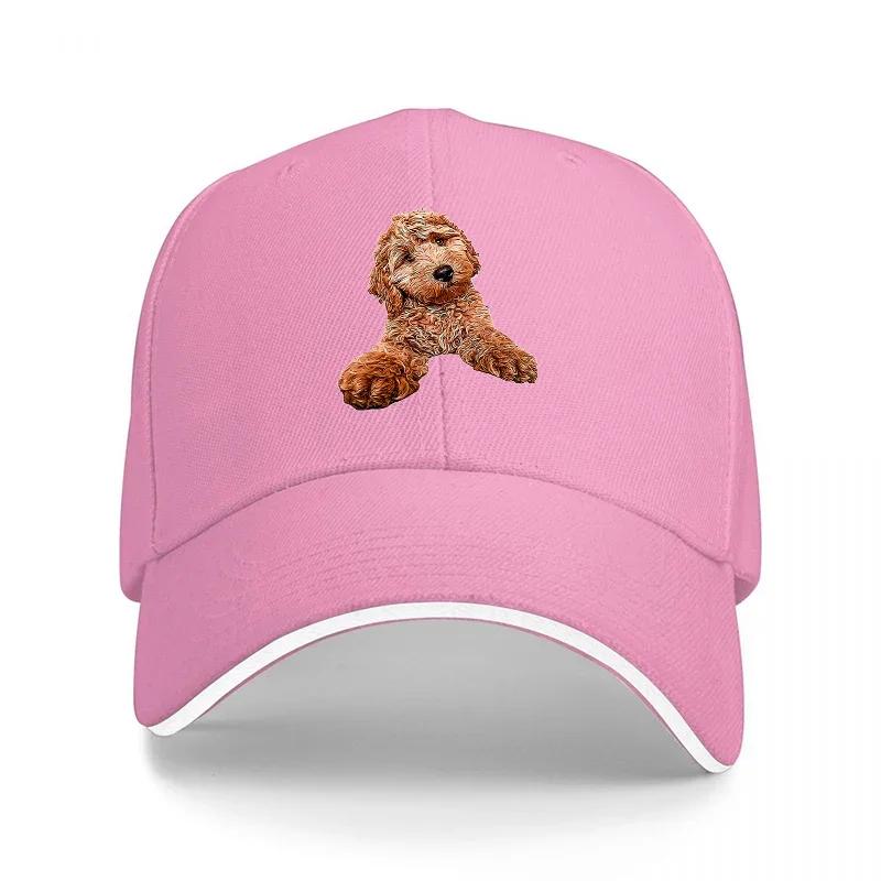 Schwarze Baseballkappe mit Stickerei eines Cocker Spaniels und braunem Hundedesign Klassische verstellbare Kappe für Hundeliebhaber und Tierfreunde