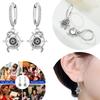 925 Silver Ship Rudder Compass Stud Earrings Cool Simple Women's Earrings Making Accessory Valentines Jewelry Fine Gift