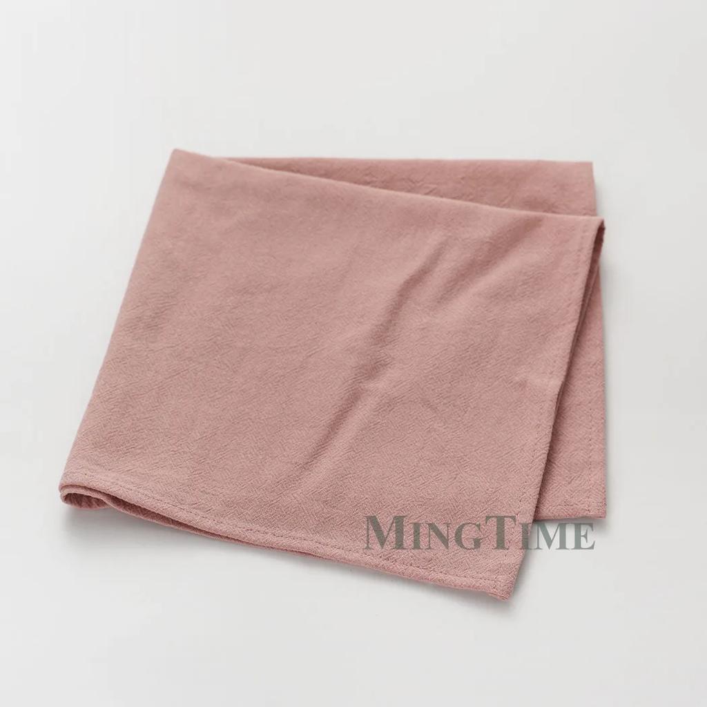12 Pack 40x40cm Washed Cotton Napkins Soft Plain Table Linens Wedding Christmas Decor Reusable Placemats Party Dining