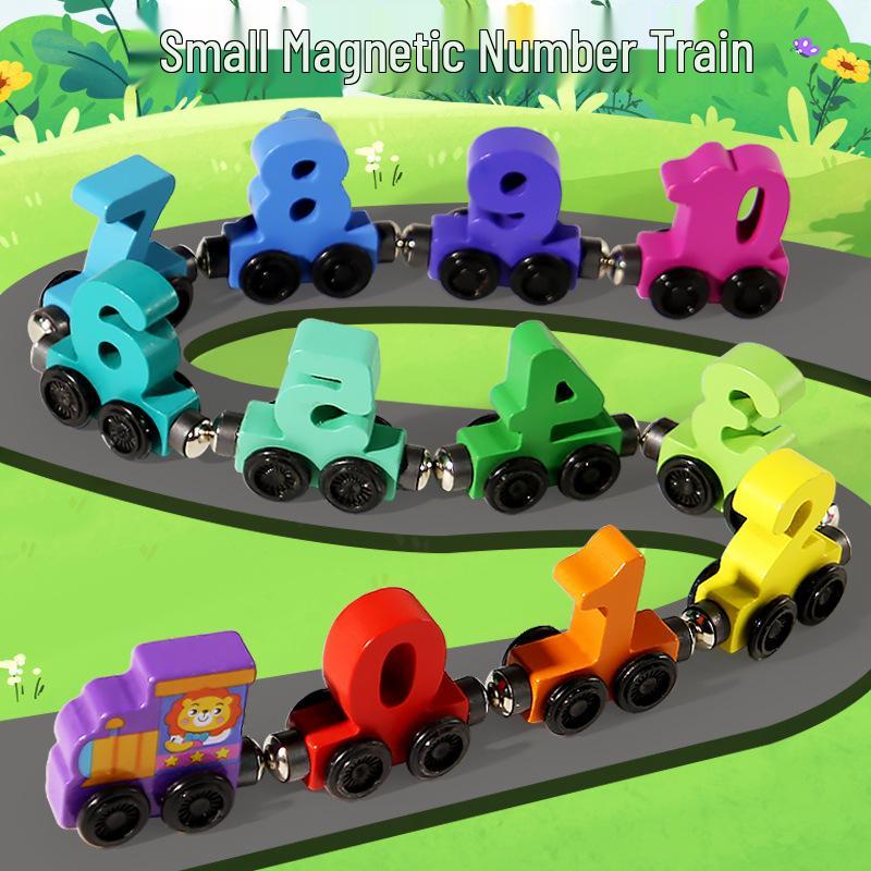 

Montessori Magnetic Train & Zodiac Building Blocks: Educational Toy for Kids