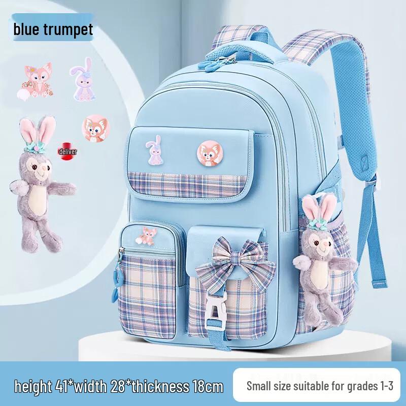 CHUNLONG Butterfly Bow Ergonomic School Backpack for Girls Primary School