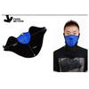 Tour de cou cagoule moto scooter cache nez ski sport protection poussiere froid respirant Bleu