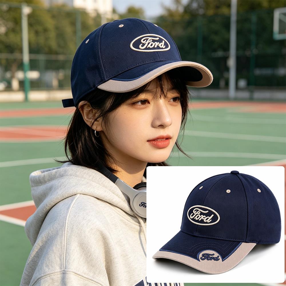 Baseball Cap Outdoor Summer Sports Hat Men Women Baseball-Cap Car logo For Ford Focus f150 fusion mustang Hub cover Accessories