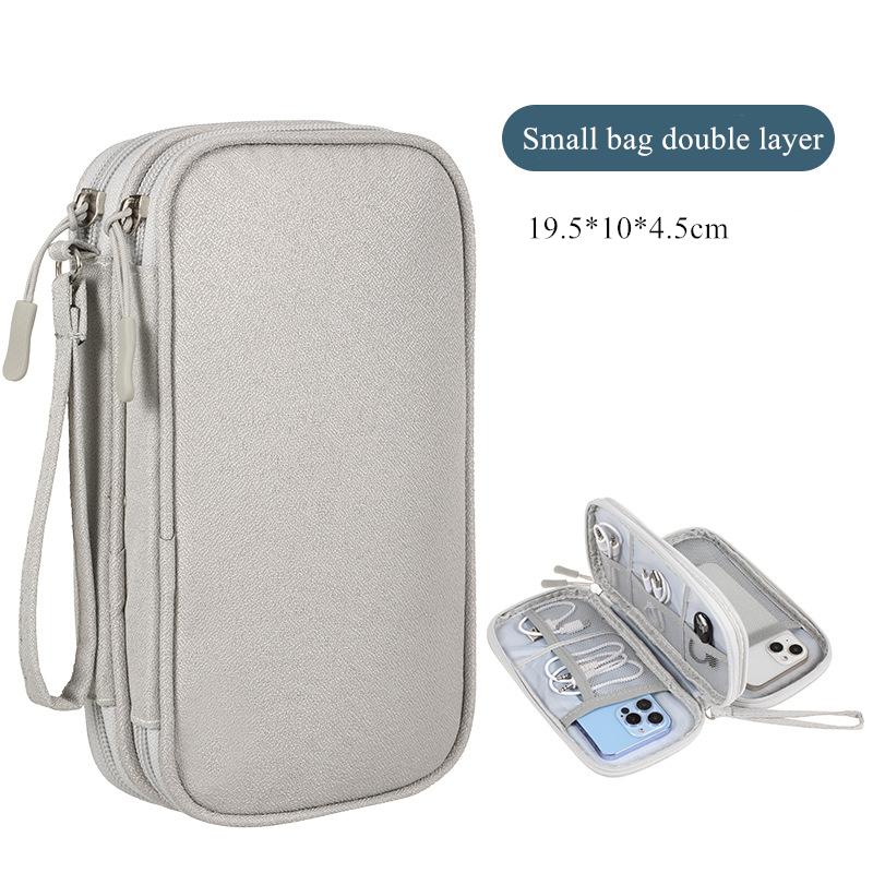 NEW Travel Organizer Bag Cable Storage Organizers Pouch Carry Case Portable Waterproof Double Layers Bags For Cord