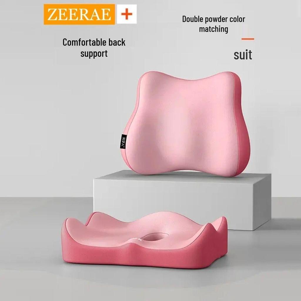 Memory Foam Breathable Office & Student Back Support Cushion