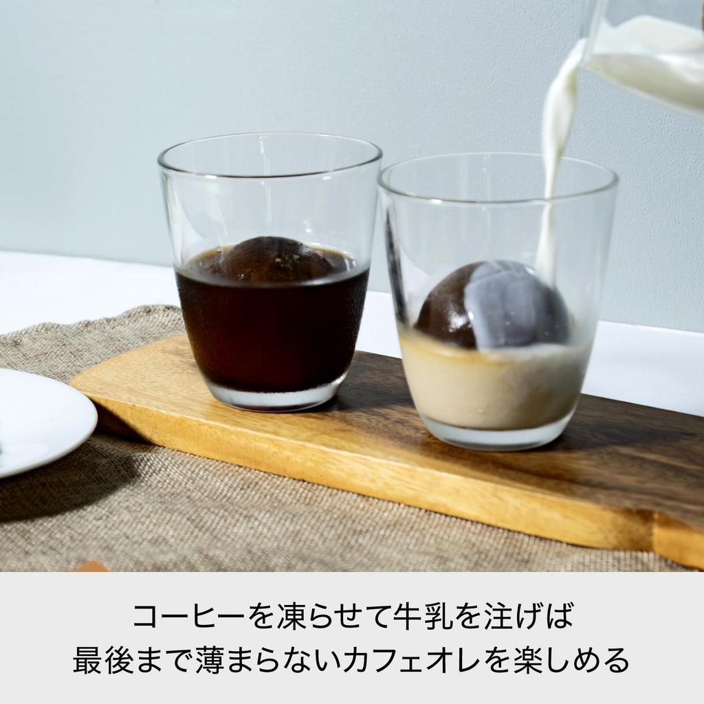 Ice Cube My Round Diameter X Set of Made In 6cm Over 2 Million Popular Round Ice Maker Like-it Trays, Ice, Approx. 7.5cm 7.5cm High, White, 4, Japan,