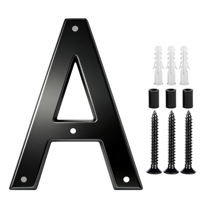 Modern Acrylic House Number Plate Door Label Number Plate Sign with Screw Modern Numbers Address Sign Easy Installation