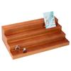 1pc 4-Tier Wood Jewelry Earring Display Card Display Risers Wooden Tiered Jewelry Organizer Holder for Rings Earring Display Cards and Photo