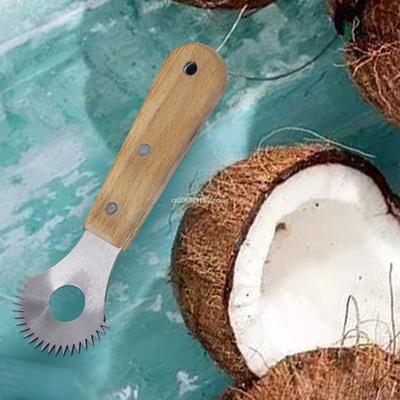 Handgefertigte Kokosfleischreibe und Extraktor-Kombination - Ultimatives Werkzeug zur Zubereitung von Kokosfüllungen, Toppings und Garnituren