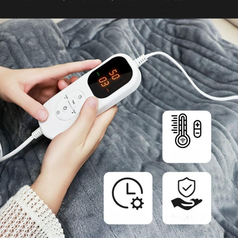 150x180cm Electric Heating Blanket Intelligent Temperature Control Heating Blankets Warm Up Blanket Zero Magnetic Field Fast Heating Washable Mattress