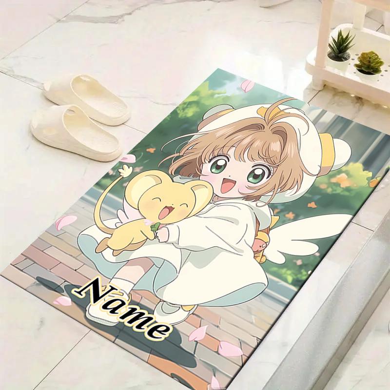 Custom 1Pc Pink Hair Cat Ears Rug Office Carpet Indoor Outdoor Entrance Doormat Nonslip Soft And Comfortable Living Room D2915255