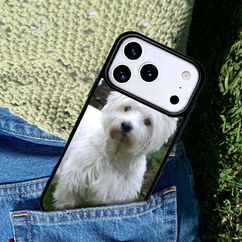 West Highland White Terrier Small White Dog Phone Case For iPhone 17 AIR 16 Pro Max 15 14 Pro 11 12 13 Shockproof Silicone Cover