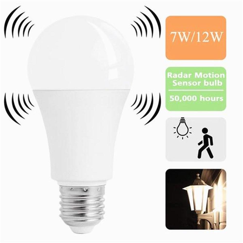 5~12W E27 Smart Motion Sensor LED Bulb Lamp Auto Sensitive Lights White CA STOCK 5~12W E27 Smart Motion Sensor LED Bulb Lamp Auto Sensitive Lights White CA STOCK