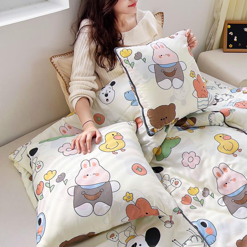 Comfort Cotton 2-in-1 Pillow Blanket for Car