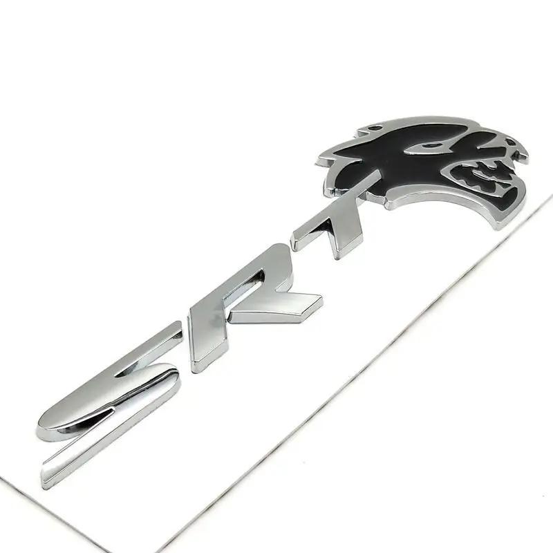 3D Metal Car Body Sticker Rear Trunk Emblem Decoration for Dodge SRT Badge RAM AVENGER CALIBER CARAVAN Challenger CHARGER NITRO U666