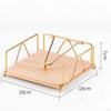 Chic Wooden Base Tissue Rack for Elegant Dining Room Organization