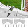 Upgrades Gutter Downspout Flip Hinge Home Exterior Gutter Extension Hinges for Improves Drainage & Landscape Protections