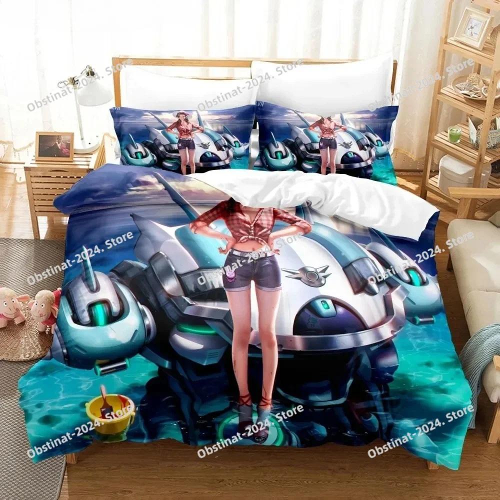 Anime Overwatch Game Bedding Set Duvet Cover Full Queen King Size Pillowcase Bed Printed Bed Set Aldult Kid Bedroom Single Twin