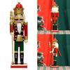 Christmas Nutcrackers Ornament, Wood Christmas Nutcrackers Soldier Figures Standing Decorations for Christmas