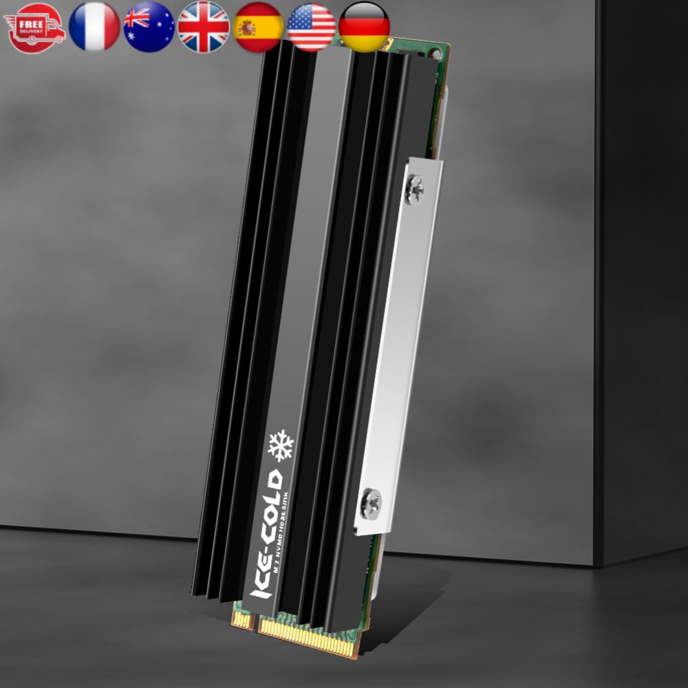 

M.2 NGFF NVME 2280 SSD Heatsink with Silicone Thermal Pad SSD Radiator Heatsink Aluminum Alloy Cooling Pad for PS5 Desktop PC spain