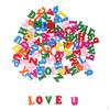 100 Pack DIY Wooden Alphabet Letters Wood Crafts for Children Kids Educational Toys