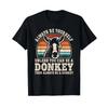Always Be Yourself Donkey Retro T Shirt Vintage Versatile Stylish Streetwear Fashion Top For Everyday Wear Unisex