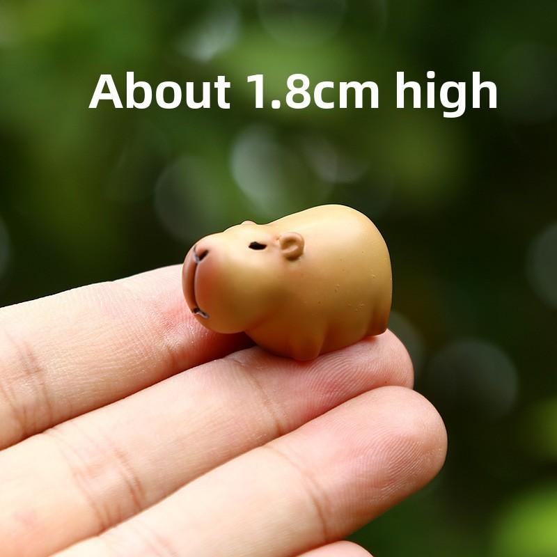 Capybara Toy Mini Figurine Resin Creative Relaxing Desktop Decor For Kids
