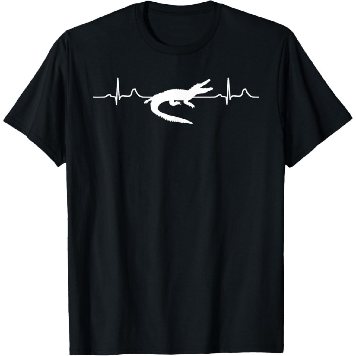 Alligator Heartbeat - Gator Crocodile Zoo Animal Lover T-Shirt(1) S