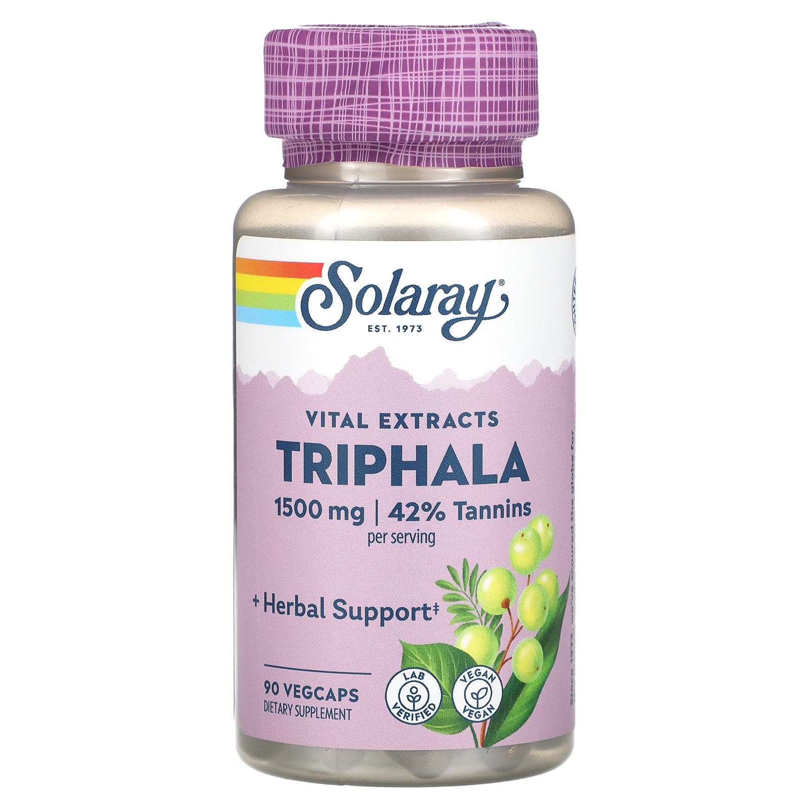 

Vital Extract, Triphala, Veggie Capsules 90