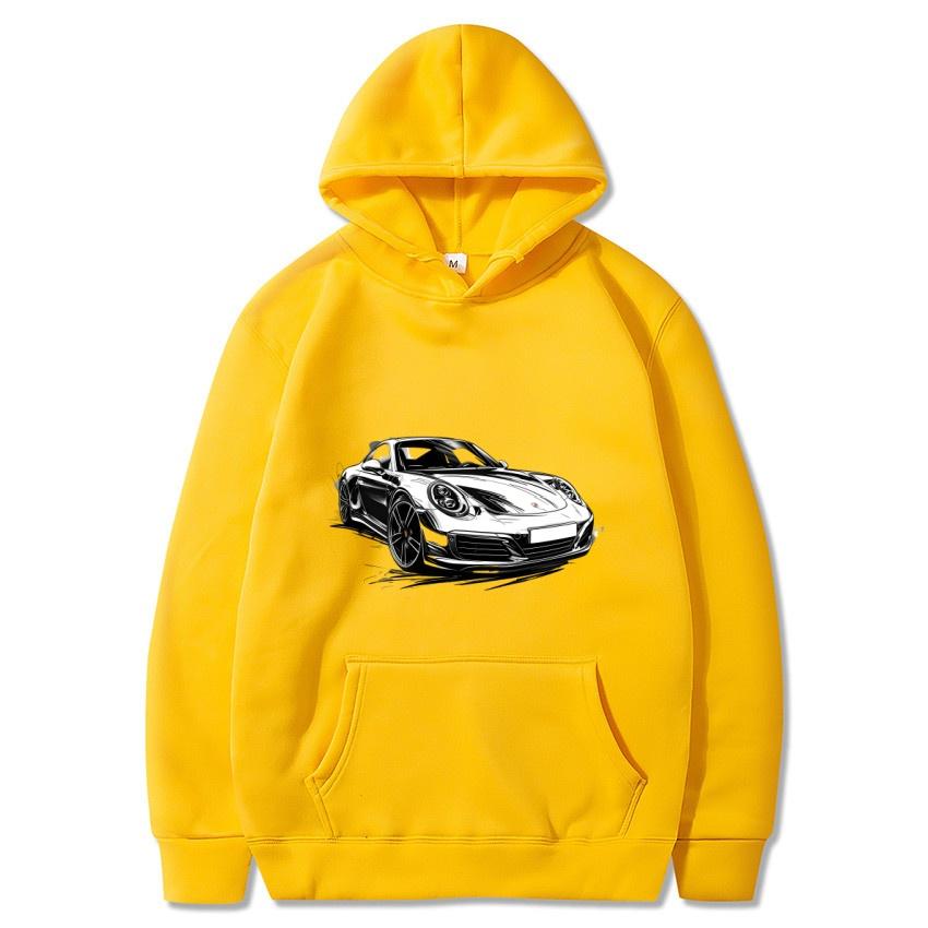 Sports cars, luxury cars, printed autumn and winter hoodies, men's and women's long sleeved streetwear, hip-hop warm hoodies