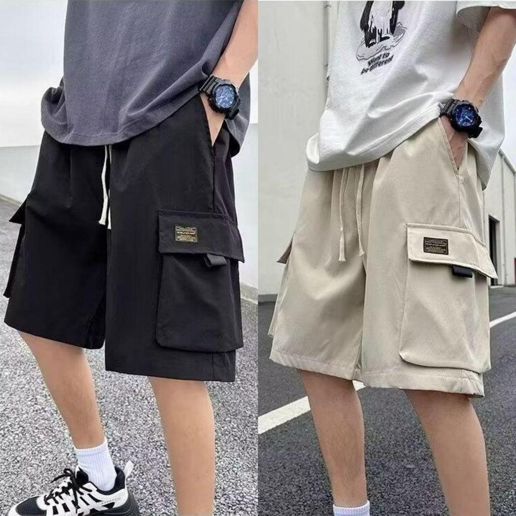 Trendy Summer Workwear Sports Shorts - Loose Mid-Length Casual Five-Point Pants