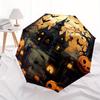 1pc Halloween Haunted Automatic Open/close Umbrella, 8-Rib Sturdy Structure, Portable Travel Umbrella, Parties, Everyday Use, 11132